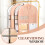 Space-Saving Hanging Garment Bag with Self-Compression Zipper, Compatible with Down Coats 5
