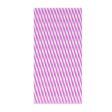 Lot de 100 pailles à boire réutilisables, pliables et résistantes, à rayures multicolores de 20 cm (8 pouces) – Tube rigide droit pour