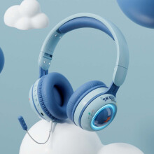 Hwkond Bluetooth Headset for Kids & Students – Illuminated, Colorful, Compatible with Learning/Reading