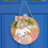 Placa redonda de madeira para pendurar na Páscoa, 30 cm (11,8 polegadas) 8