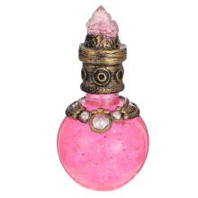 Home Decor Bottle Ornament Pink Resin 1 Pack