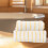 Coral Stripe Bath Towel Set Absorbent Quick-Dry Ultra-Soft 5