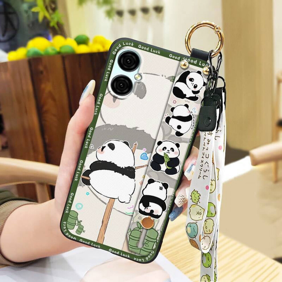 Cute Shockproof Panda Phone Case For Blu G53 Â Anti-Dust, Wrist Strap, Kickstand, Waterproof Silicone Back Cover 9027700152045