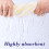 Coral Stripe Bath Towel Set Absorbent Quick-Dry Ultra-Soft 6
