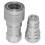 3/8” Ag ISO 5675 Hydraulic Quick Connect Style Coupler Set, 3/8” NPT Thread 3