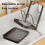Leutsin Countertop Pot Lid Holder with Spoon Rest Gray 4