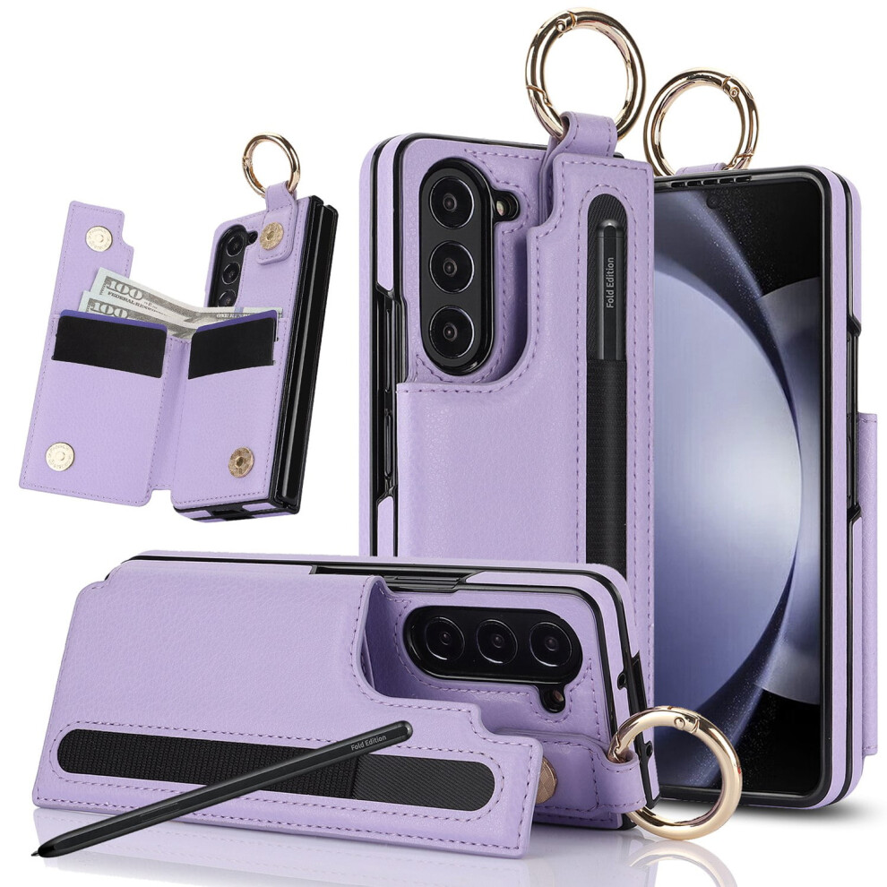 Samsung Galaxy Z Fold Leather Wallet Case For Fold 3 To 7 9180435734709