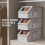 Stackable Hat Storage Boxes For Baseball Caps, Hat Organizer For Closet, With Clear Windows Zipper And Shape Protection, For Closet 4