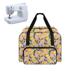 Lemon Sewing Machine Tote Bag – Reusable, Washable, Zippered, Portable Storage Case Compatible with Most Sewing Machines