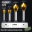 Titanium-Coated 90 Countersink Chamfer Tool Set (4 pcs), HSS Deburring Bits for Wood, Metal, Plastic, PVC 4