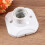 6 Pcs Porcelain Light Base Compact Lamp Holder Socket for Restaurant 1