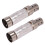 Motorcycle Quiet Baffle Exhaust Muffler 2 pcs 1