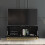 TV Unit Ripple 100cm - Black with Fluted Doors 2