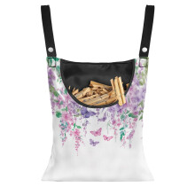 Flower Butterfly Storage Bag with Snap Buttons – Reusable Hanging Organizer for Laundry, Pantry & Outdoor Use
