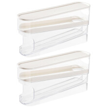 Clearance! Auto Rolling Egg Storage Box for Fridge – Space-Saving Dispenser with Lid, Compatible with Refrigerators