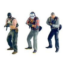 3 Pieces 1:64 Diorama Figures DIY Crafts for Architecture Model Model Trains