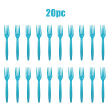 Forchette di plastica, 20 pezzi – Posate monouso per ristoranti, feste, cibo da asporto, picnic, barbecue, ufficio e scuola – Compatibili con