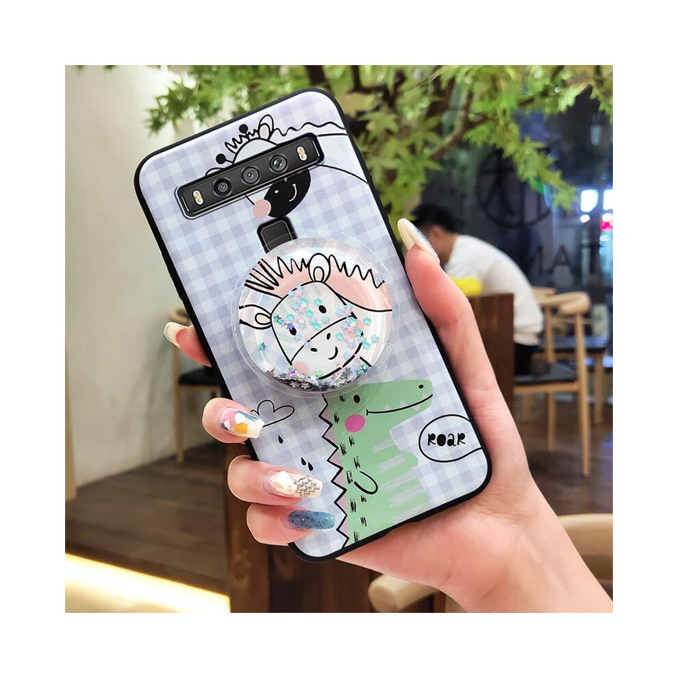 Tcl 10 5G Uw Phone Case Â Glitter Silicone Skin, Rotatable Kickstand, Dirt-Resistant & Anti-Knock Tpu 9027700154872