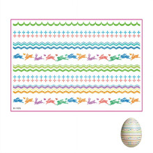 Easter Egg Shrink Wrappers Kit with Handmade Stickers 4 pcs