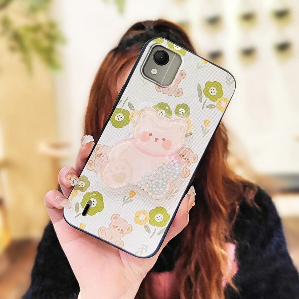 Nokia C110 4G Phone Case Â Skin-Feel Silicone, Lens Protection, Dirt-Resistant, Glitter Tpu Back Cover 9422877517282