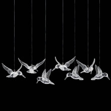 Acrylic Hummingbird Wedding Decor – Transparent Crystal Hanging Ornaments for Reception, Bridal Shower & Romantic Events, 3.942.76 in