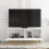 TV Unit Ripple 100cm - White with Fluted Doors 2