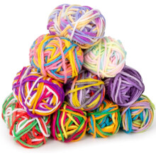 Clearance Crochet Kit for Beginners & Kids – Mini Soft Multicolor Yarn Skeins for Knitting & Crafts, Compatible with Standard Hooks