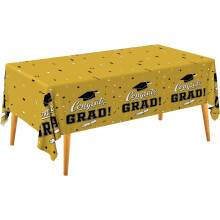 Waterproof Plastic Graduation Tablecloth Rectangular 3PCS