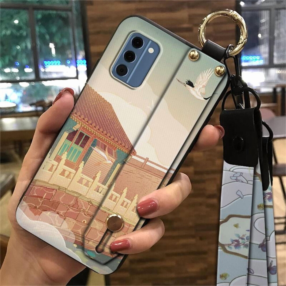 Nokia C300 4G Phone Case Â Anti-Dust, Shockproof, Waterproof Silicone Case With Wrist Strap & Kickstand, Chinese Style 9065194420752