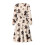 Abito midi da donna con scollo a V e maniche lunghe, patchwork, elastico in vita 3