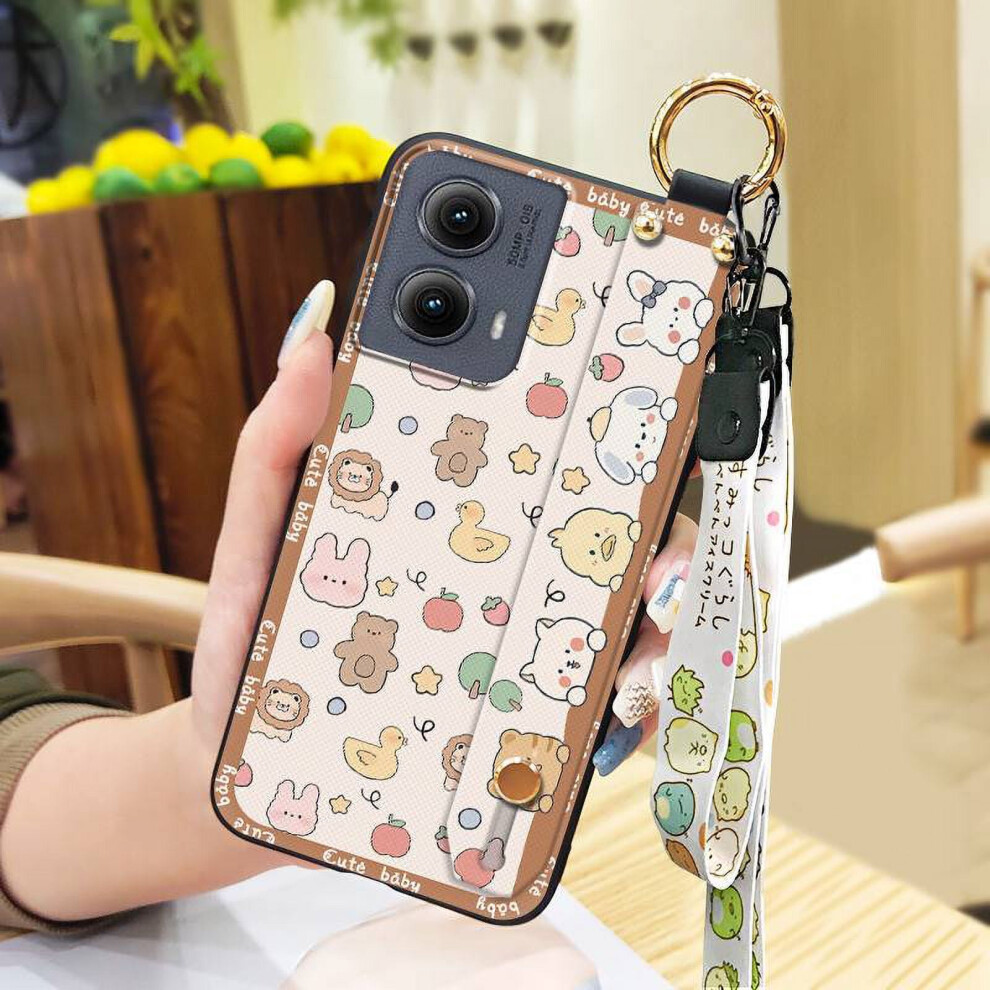 Moto Edge 5G 2024 Phone Case Â Shockproof, Waterproof, Cartoon Design With Ring Lanyard, Wristband & Kickstand 9422877001965