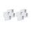 12 Pieces Blind Brackets 2 Inch Low Profile Box Mounting Bracket for Headrail (White) 2