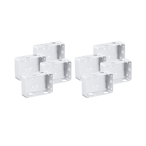 12 Pieces Blind Brackets 2 Inch Low Profile Box Mounting Bracket for Headrail (White) 1