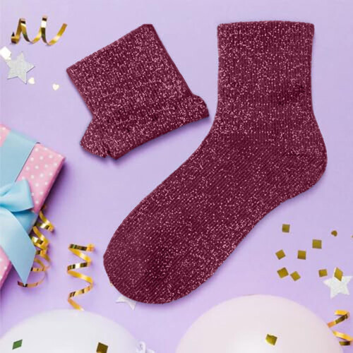 Slouch Socks Mid-Calf Solid Color Stretch Fit 1 Pair 1