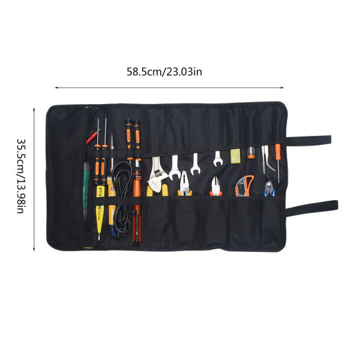 3 Point Screwdriver Electrical Bag Storage Bag Multifunctional Reel Thickened Wear Computer Canvas Bag Drum Tool Kit 1
