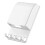 4Pcs Ps Material Waterproof Wall Socket Cover White Home Use 3