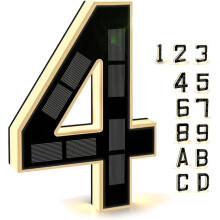 Solar Outdoor House Number Light 9 Inch Waterproof LED