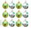 St. Patrick's Day Ornament Balls Three-leaf & Hat Pattern 3