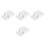 4Pcs Ps Material Waterproof Wall Socket Cover White Home Use 4