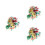 3Pièces Confettis Variés Pour De Noël Nouvel An 4