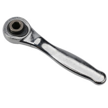 72-Teeth Socket Mini Wrench 6.35mm 1/4inch Hex Ended Torque Wrench Spanner Rod Screwdriver Bit Tool Ratchet Handle Wrench Alloy, A