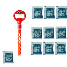 Bubble Machine for Parties – 32-Hole Wand, Smiling Face Stick, 10 Solution Packs, 8000+ Bubbles/Min, Indoor/Outdoor Use