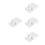 4Pcs Ps Material Waterproof Wall Socket Cover White Home Use 9