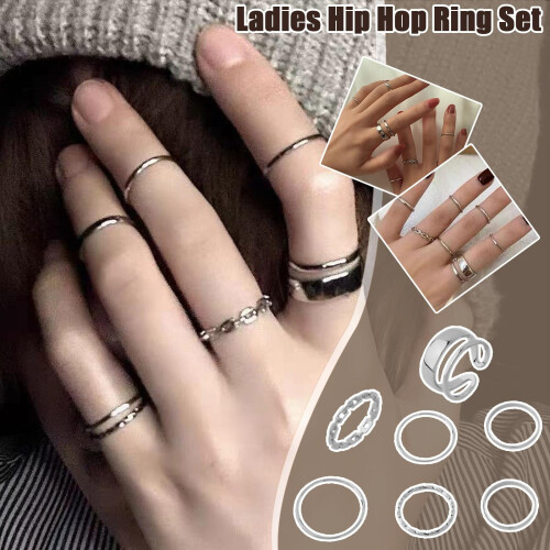 Joyería ajustable de plata irregular para mujer 1