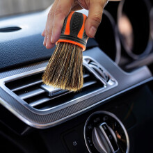 Car Detailing Brush 1PC 3.74x1.97in,Wheel Hub & Vent Cleaning Tool with Soft Bristles for Paint-Safe Scrubbing in Tight Spaces