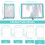 Transparent Sticker Organizer Binder with 90 Pockets and 2