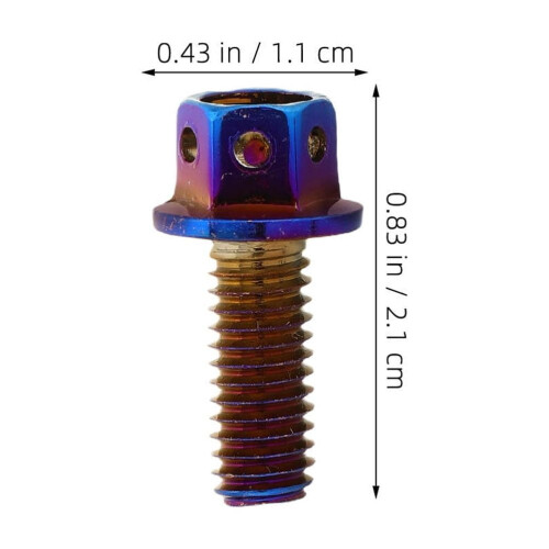 Hemoton License Plate Screws M6x12mm 4pcs 1