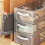 XiYing Underbed Shoe Storage Box, Foldable PVC Organizer with Steel Frame, Clear Stackable Container, 60x30x16cm, 1-Pack 1
