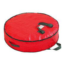 Christmas Wreath Storage Bag, 30 Inch Garland Wreaths Container with Reinforced Handles, Polyester Material Holiday Wreaths Storage Holder