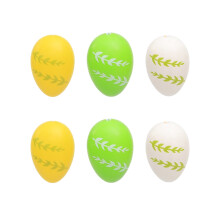 Easter Eggs Assorted Colors 6 Pcs
